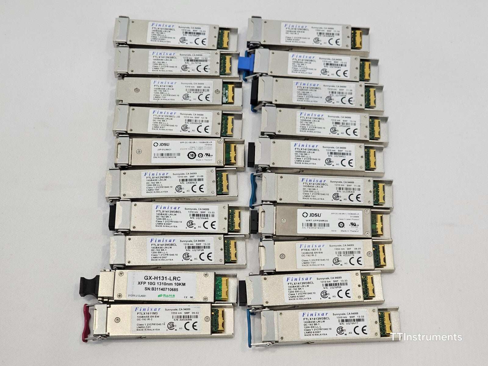 UNTESTED Job Lot of various Optical Transceivers Finisar JDSU ...