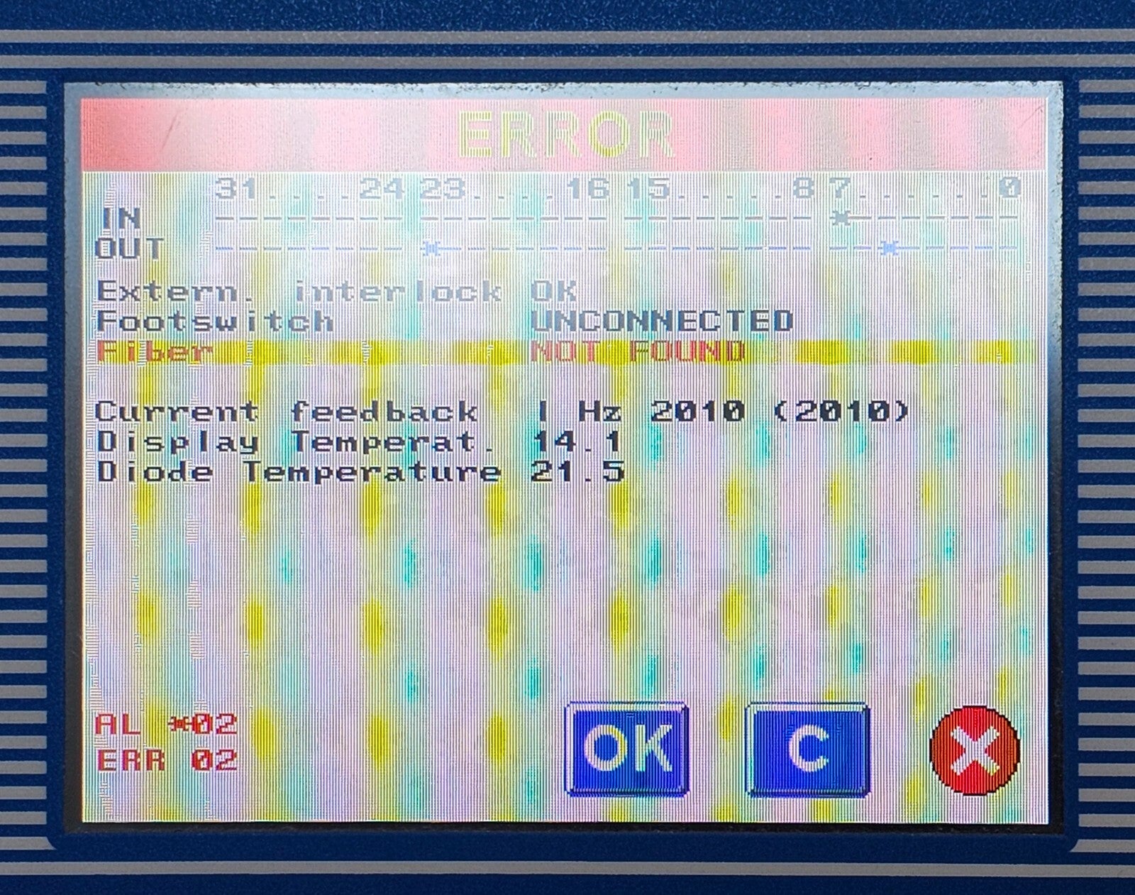 Untested Quanta System Q1 D-8 Diode Laser with Pedal Foot Switch MFG 2018