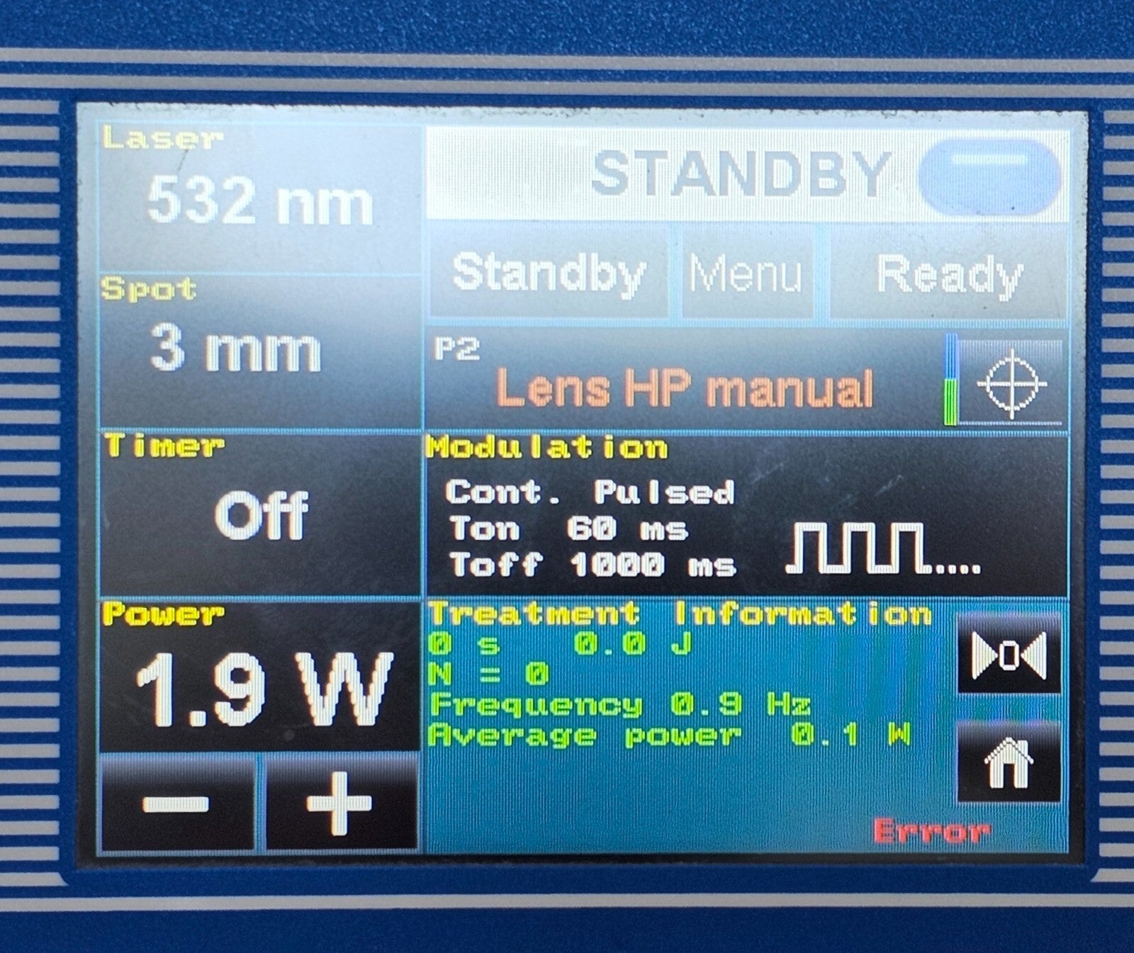 Untested Quanta System Q1 D-8 Diode Laser with Pedal Foot Switch MFG 2018