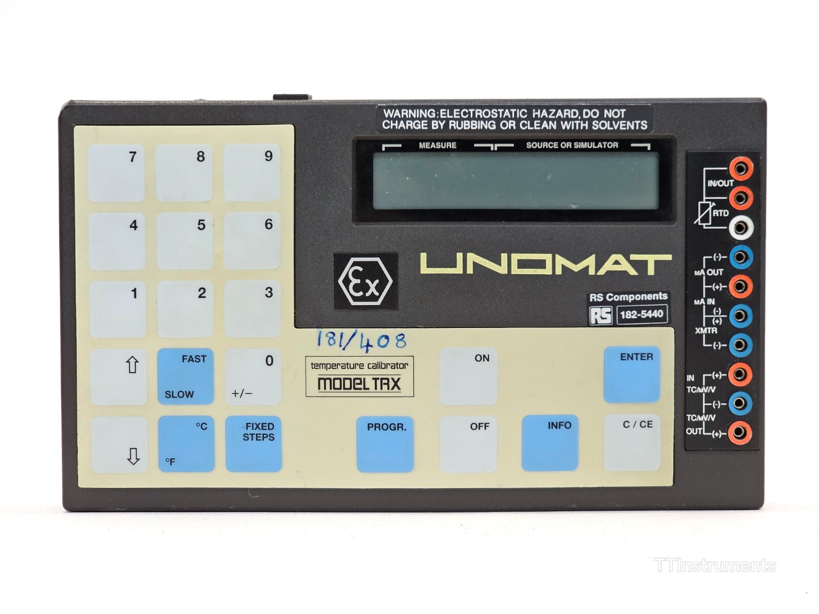 Untested UNOMAT TRX-IS Intrinsically Safe Multi-Function Calibrator RTD mA V T/C