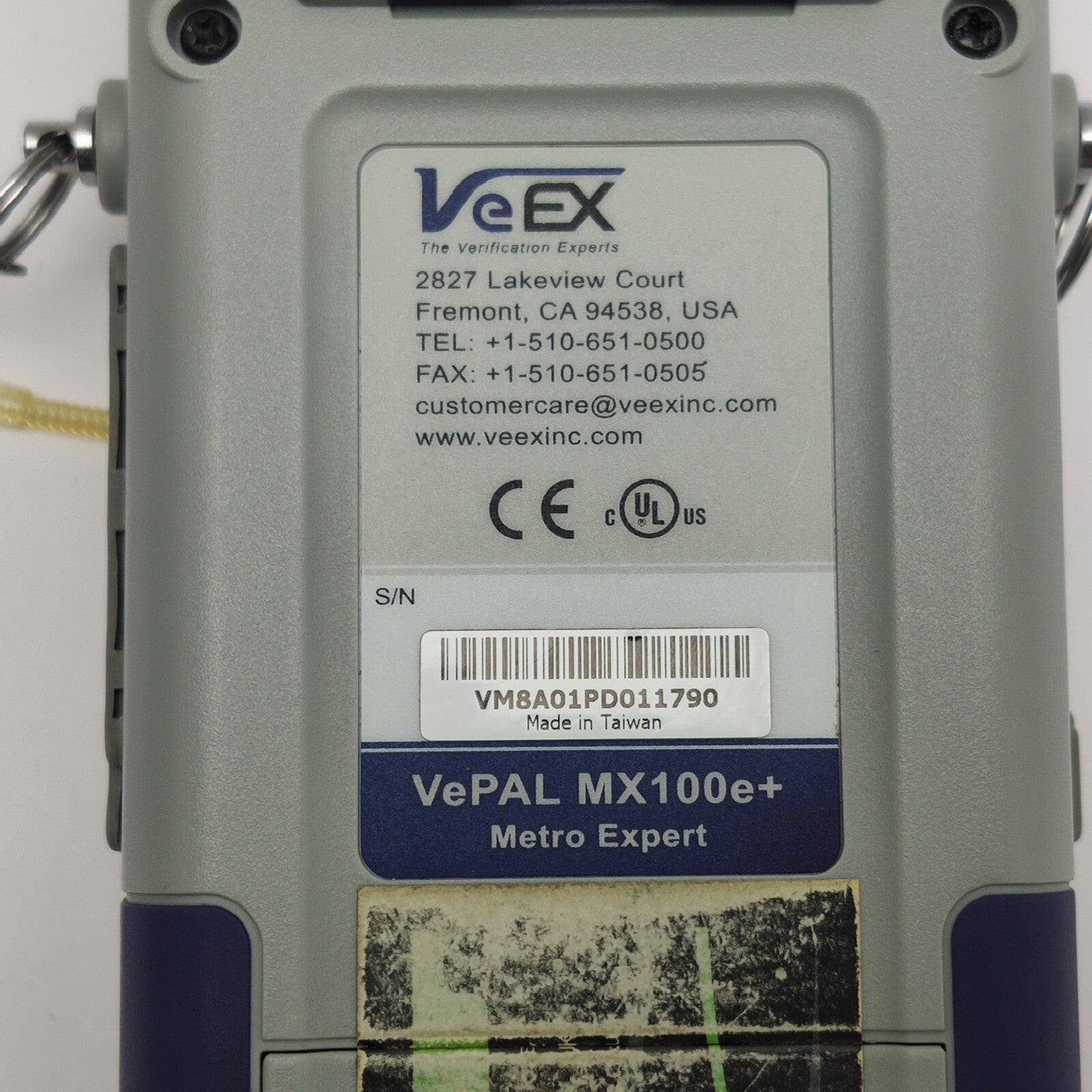 VeEX VePAL MX100e+ Metro Expert Mobile Backhaul & Carrier Ethernet Test RFC2544.
