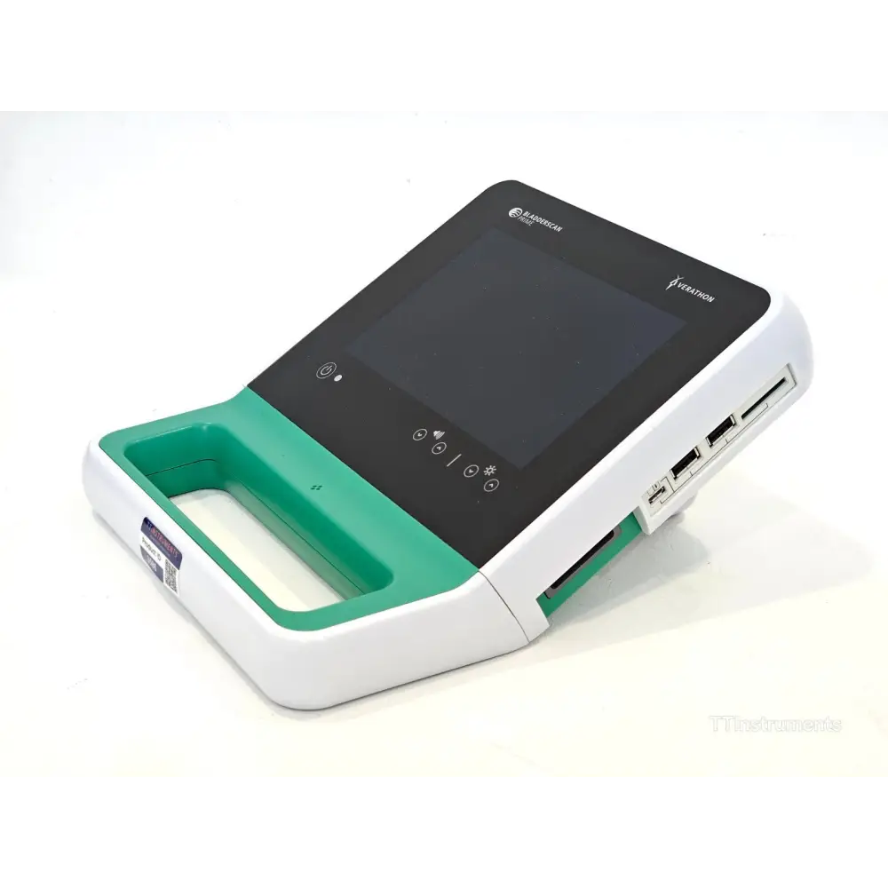 Verathon BladderScan PRIME colour LCD touchscreen interface close-up