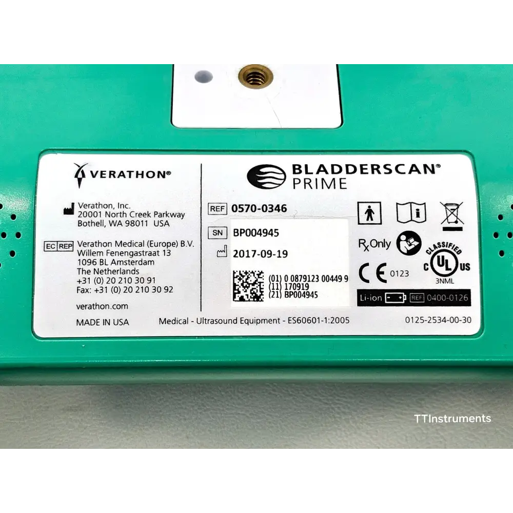 Verathon 0400-0130 BladderScan charger unit included in sale