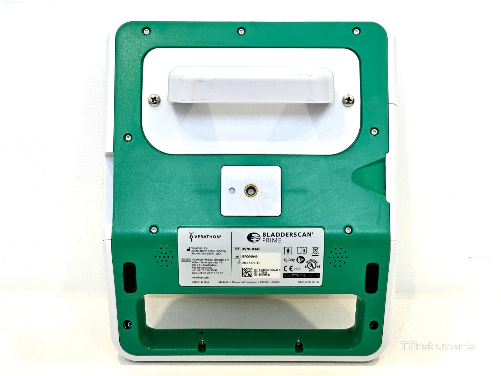 Verathon 0570-0346 BladderScan PRIME + 0570-0347 Probe 0400-0130 Charger & Batt