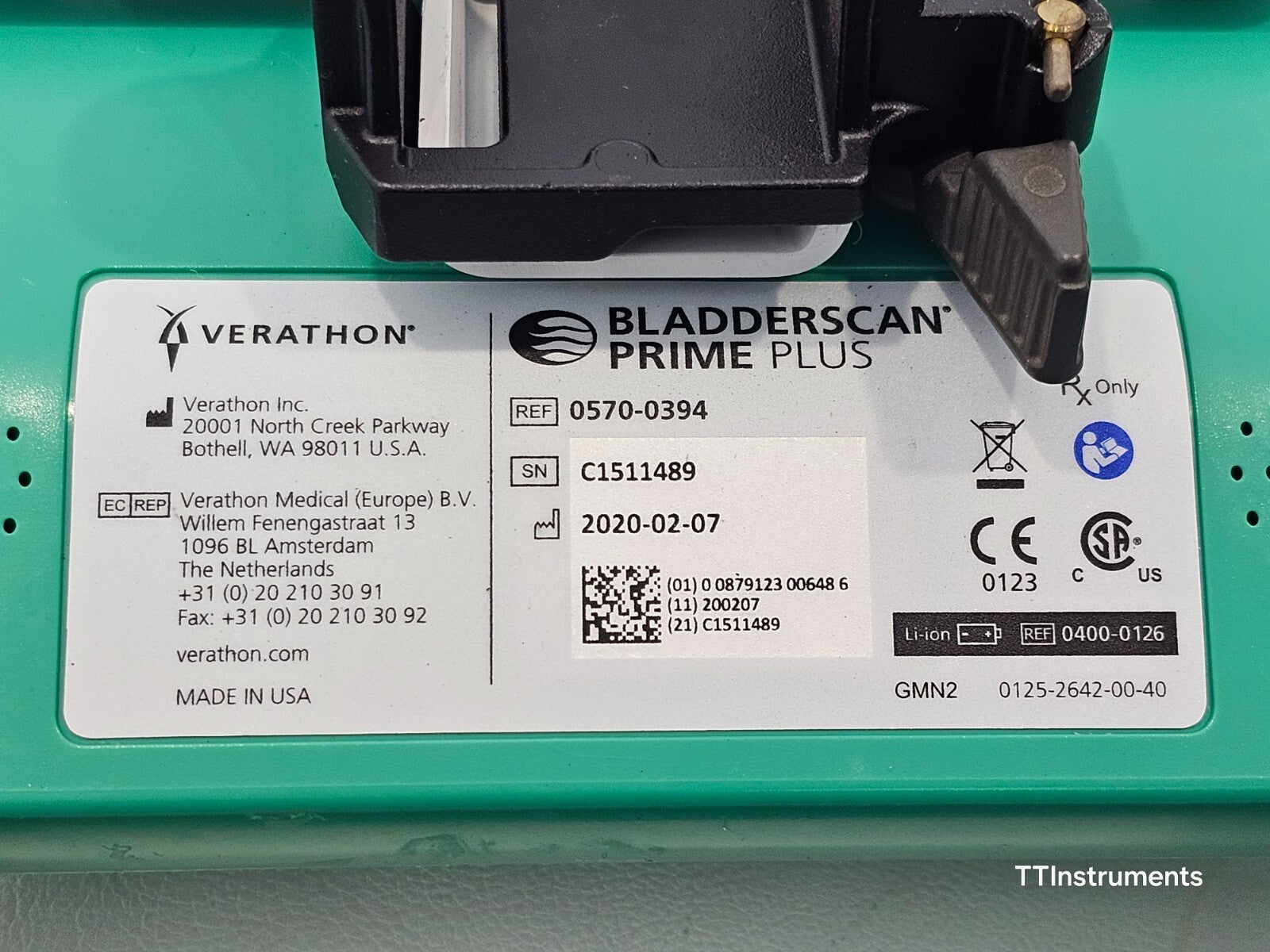 Verathon 0570-0394 BladderScan Prime Plus with Battery