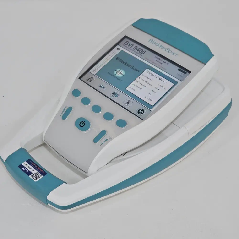 Verathon BVI 9400 rear panel and transducer detail