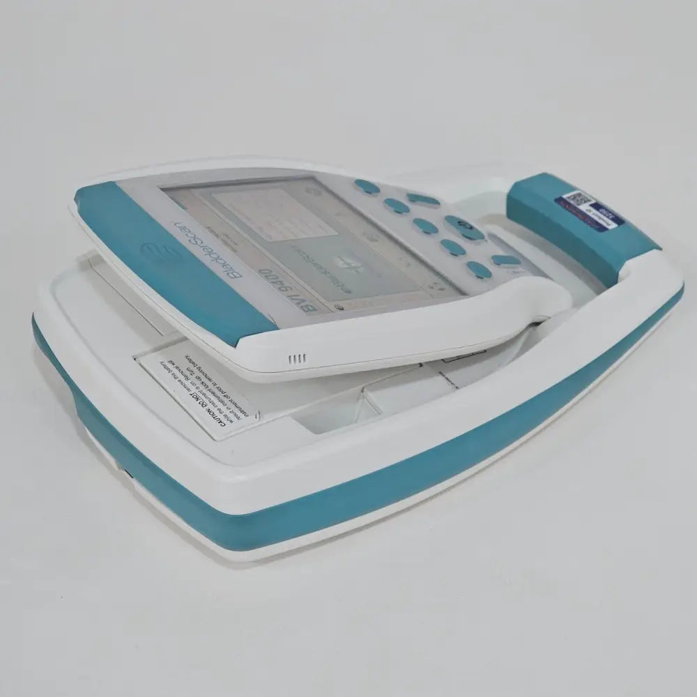 Verathon BVI 9400 BladderScan top view with pivoting screen raised