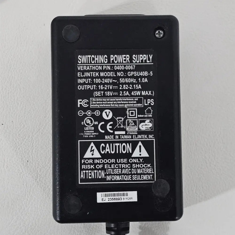 Verathon BladderScan BVI 9400 charger unit front view showing charging slots