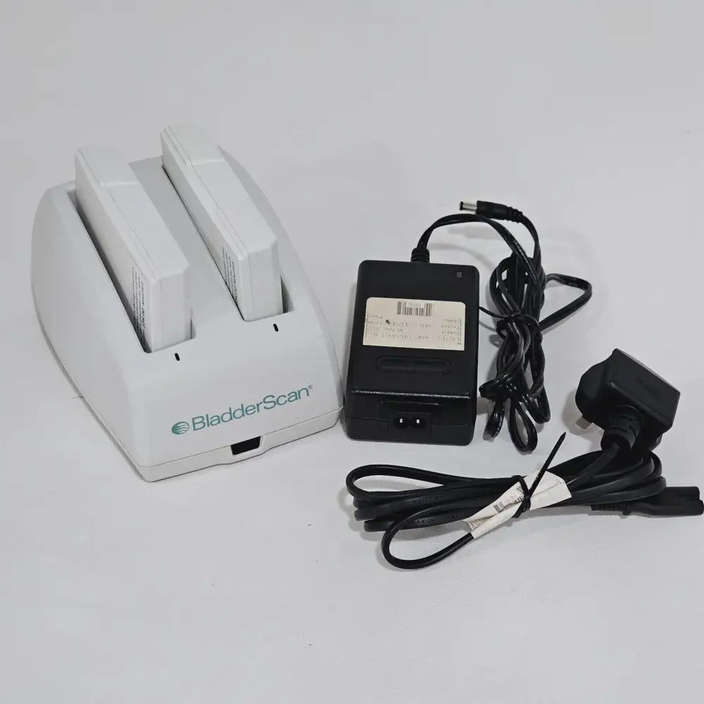 Verathon BVI 9400 BladderScan charger 0570-0193 with two batteries 0400-0066 and UK power adapter