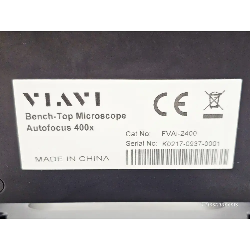 VIAVI Bench Top Scope FVAi-2400 Autofocus 400x LWD8