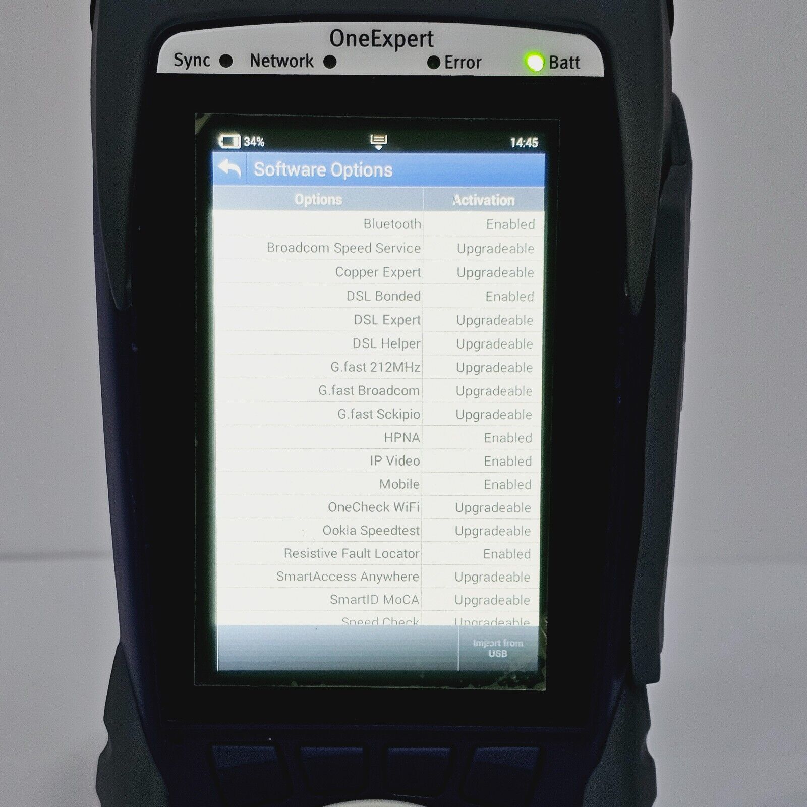 Viavi Calibrated OneExpert ONX-580 DSL Bonded IP Video Mobile RFL VoIP HPNA True