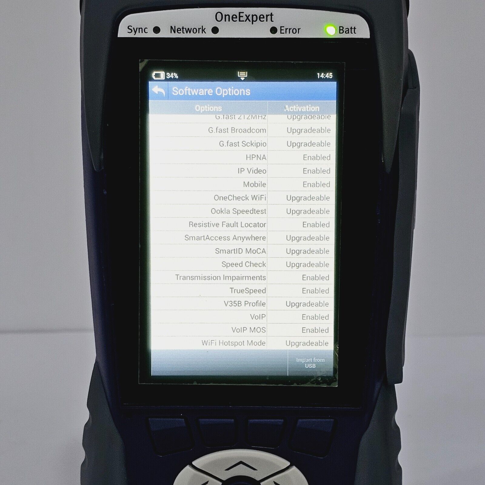 Viavi Calibrated OneExpert ONX-580 DSL Bonded IP Video Mobile RFL VoIP HPNA True