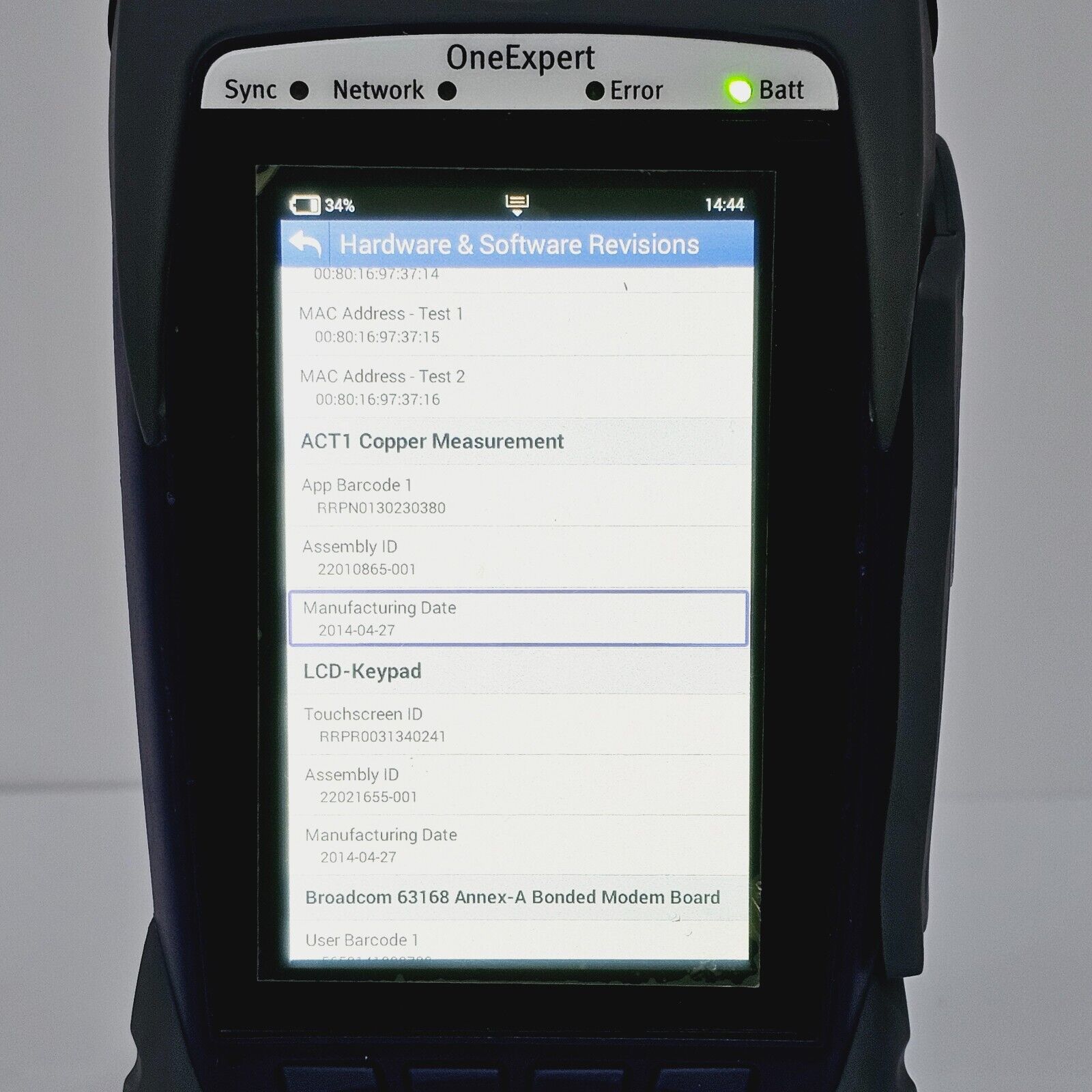 Viavi Calibrated OneExpert ONX-580 DSL Bonded IP Video Mobile RFL VoIP HPNA True