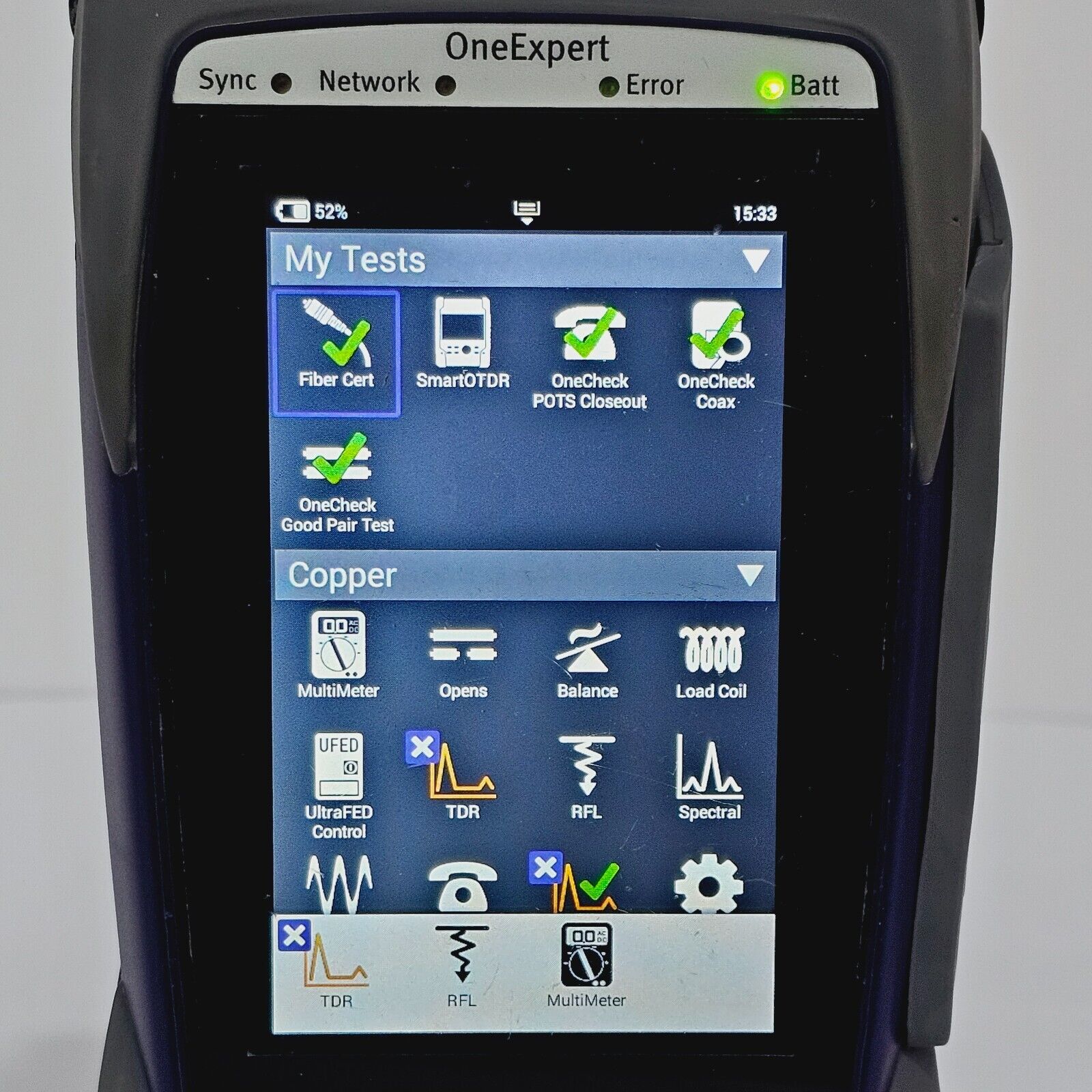 Viavi Calibrated OneExpert ONX-580 DSL Bonded IP Video Mobile RFL VoIP HPNA + Op