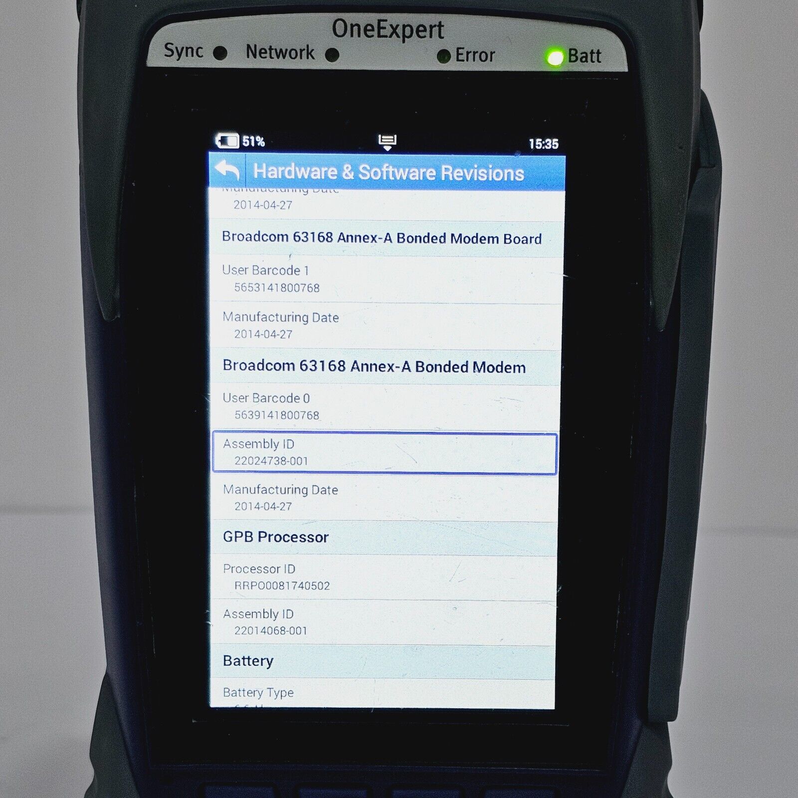 Viavi Calibrated OneExpert ONX-580 DSL Bonded IP Video Mobile RFL VoIP HPNA + Op