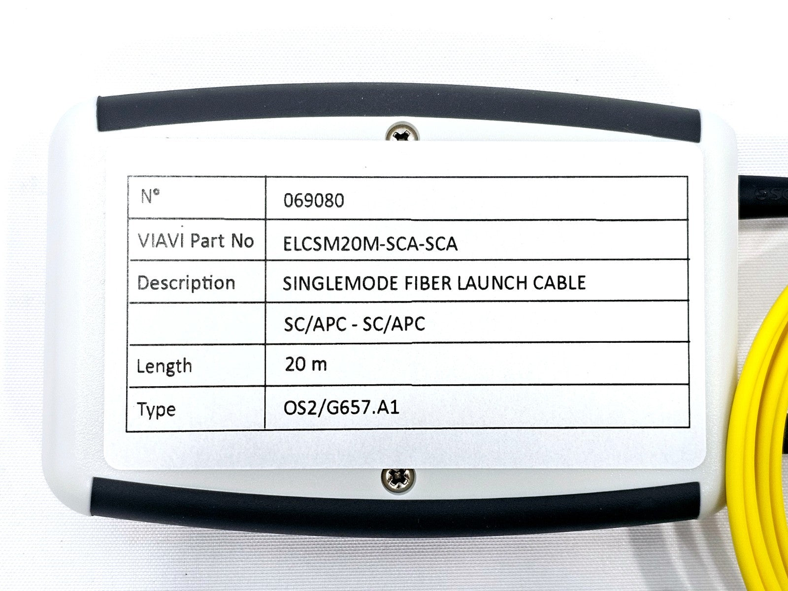 VIAVI ELCSM20M-SCA-SCA 20M SM FIBER LAUNCH CABLE SC/APC-SC/APC FOR SMARTOTDR/OPT