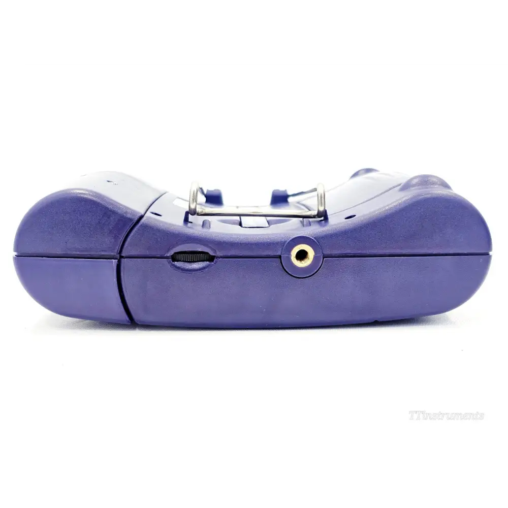 JDSU HP2-60 top view showing headphone/audio jack, battery door latch and kickstand mechanism
