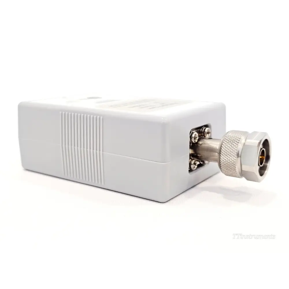 VIAVI JD732B Average Power Sensor side view showing Type-N male RF connector and housing detail