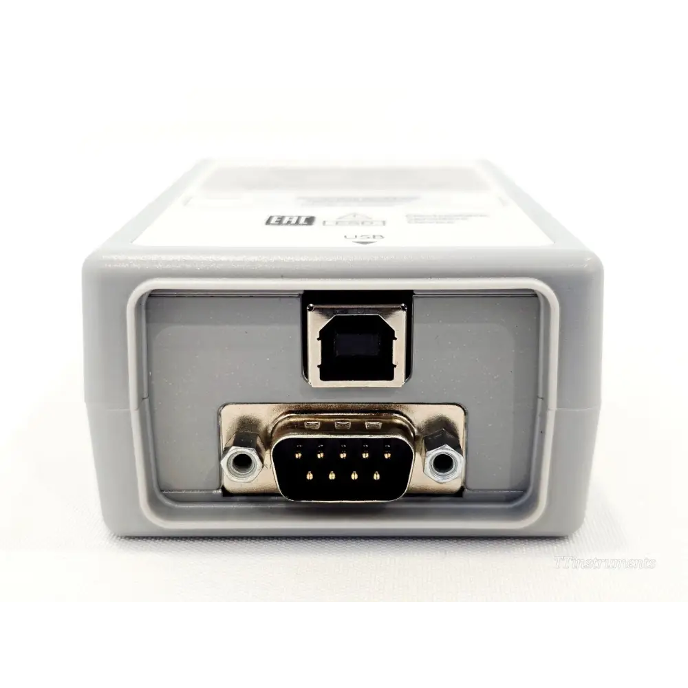 VIAVI JD732B bottom panel showing USB Type-B port and DB-9 serial connector interface