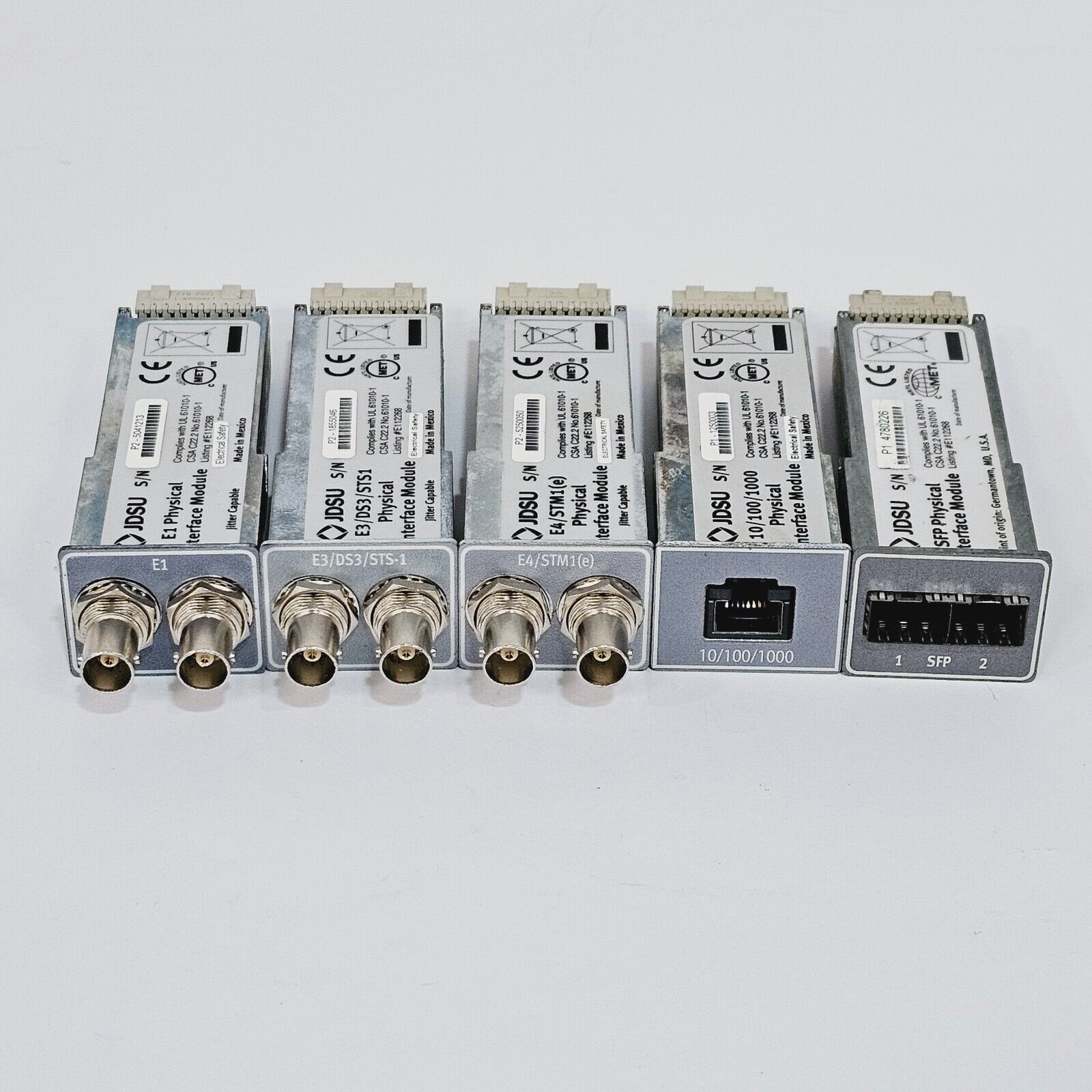 Viavi JDSU 10/100/1000 E1 SFP E3/DS3/STS1 E4/STM1(e) Physical Interface Modules