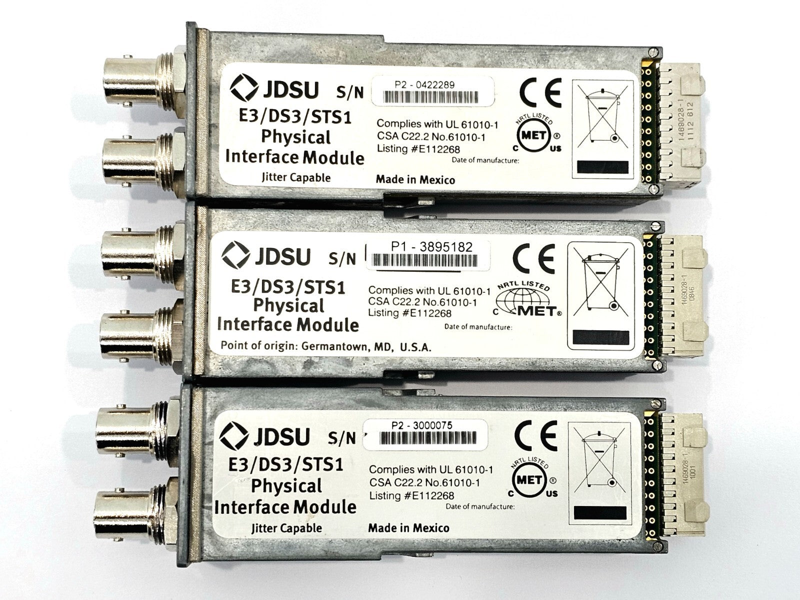Viavi JDSU 3x E3/DS3/STS1 PIM Modules