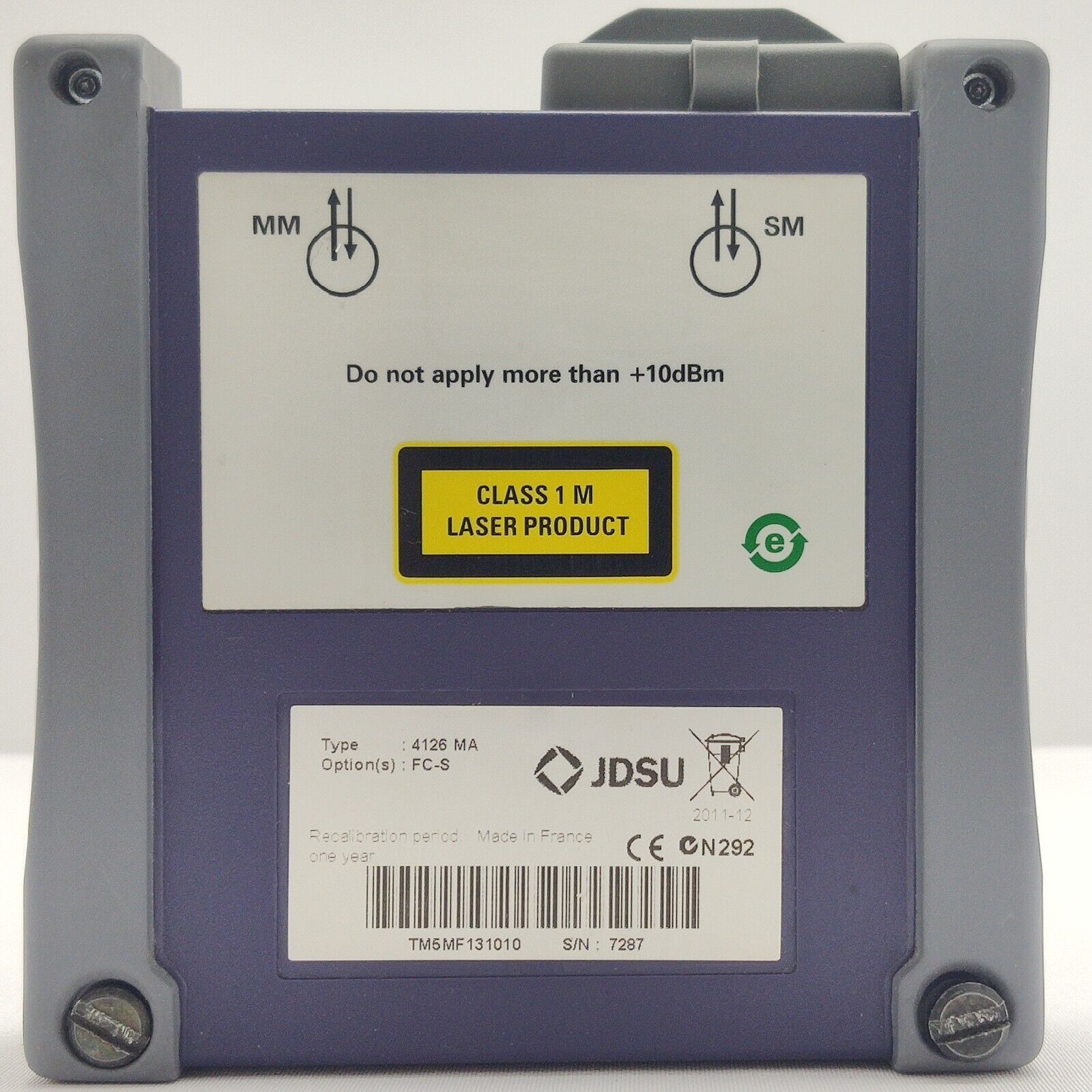 Viavi JDSU 4126 MA SM OTDR 1310/1550 nm 40/38 dB APC FC-S Metro Access FTTH