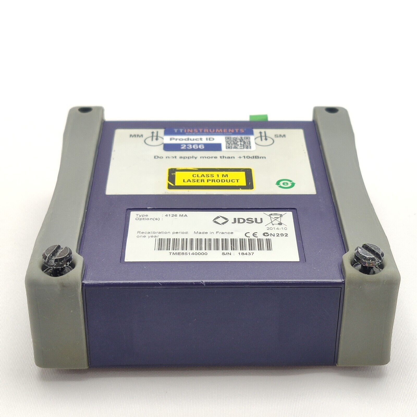Viavi JDSU 4126 MA SM OTDR 1310/1550 nm 40/38 dB APC Metro Access FTTH