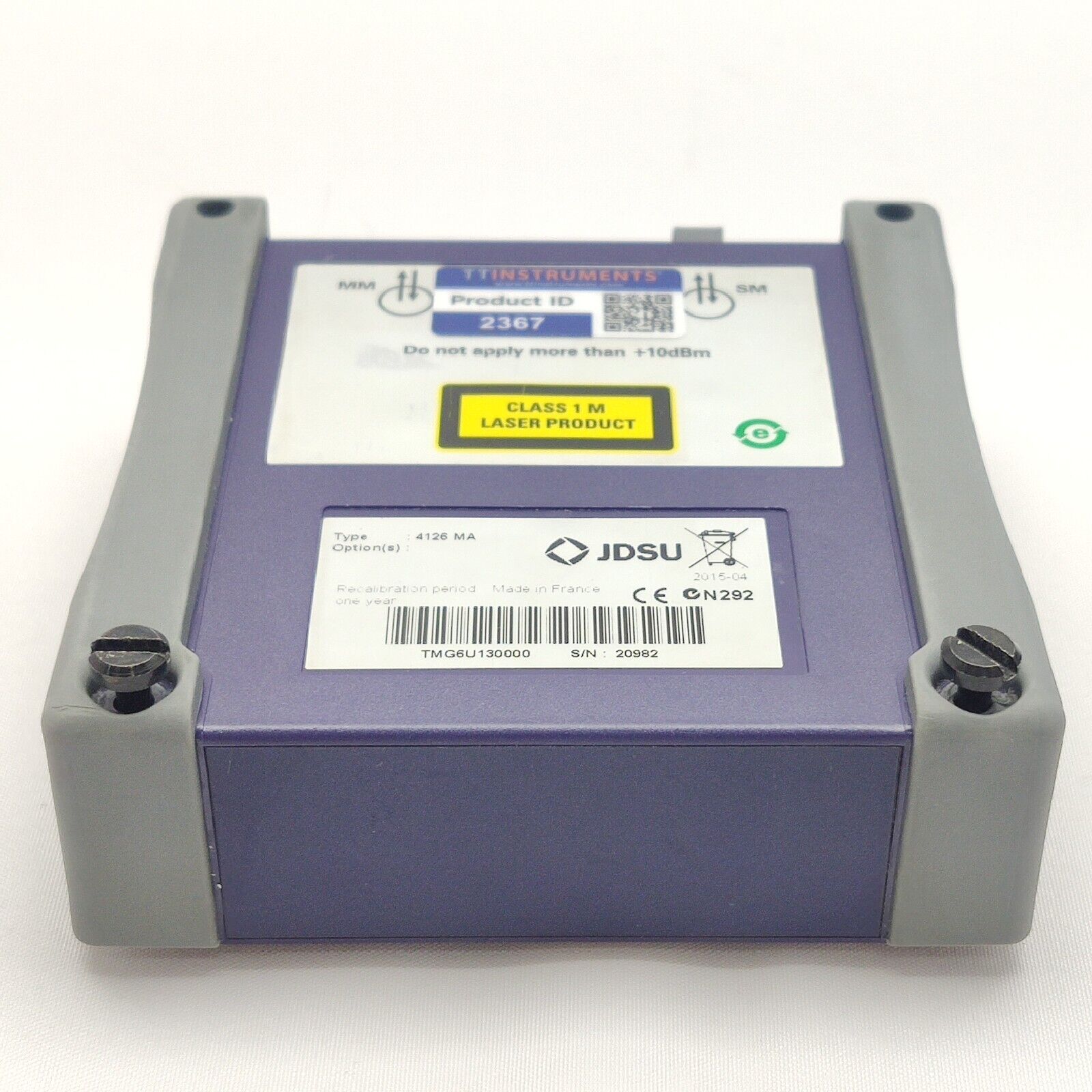 Viavi JDSU 4126 MA SM OTDR 1310/1550 nm 40/38 dB PC Metro Access FTTH