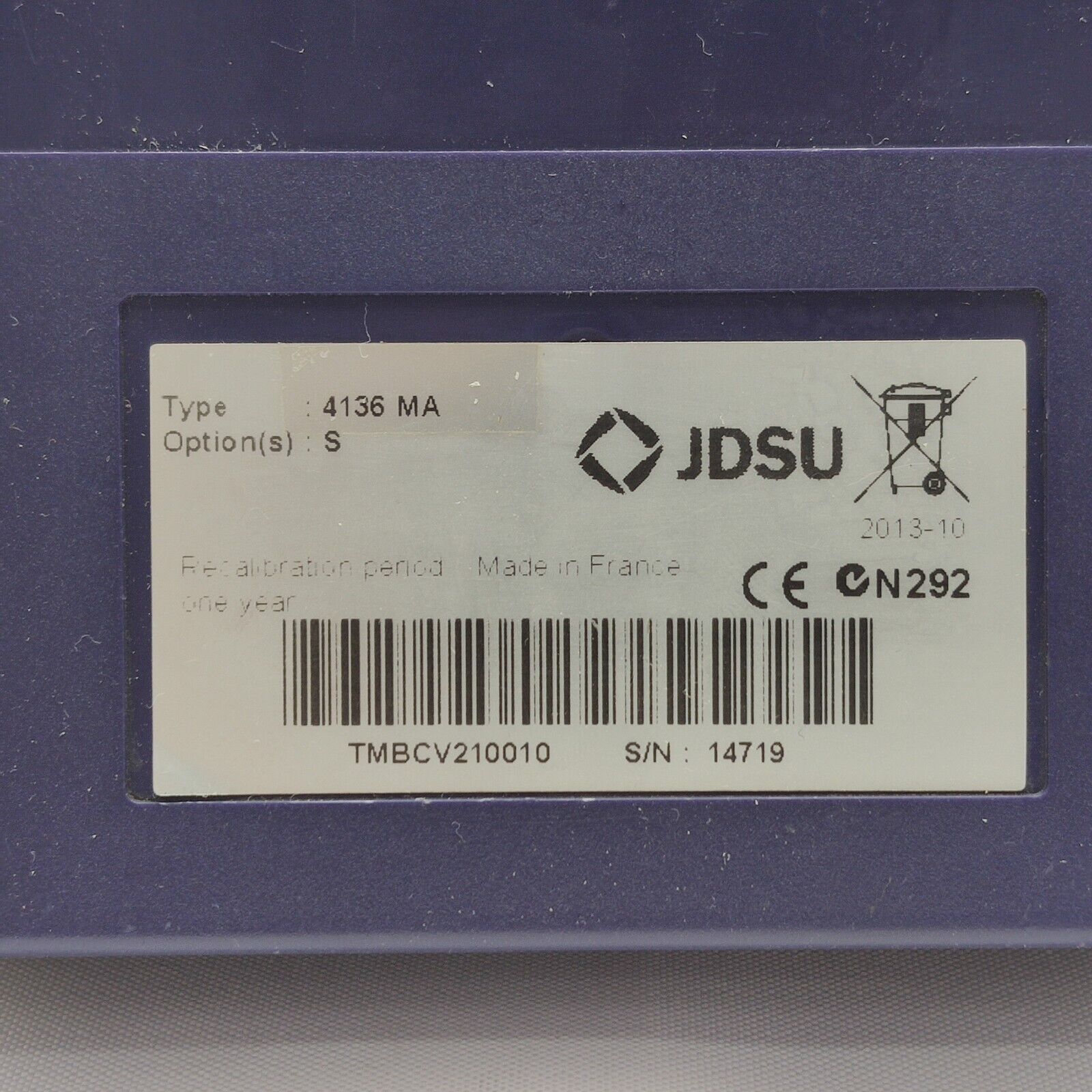Viavi JDSU 4126 MA SM OTDR 1310/1550 nm 40/38 dB PC Metro Access FTTH