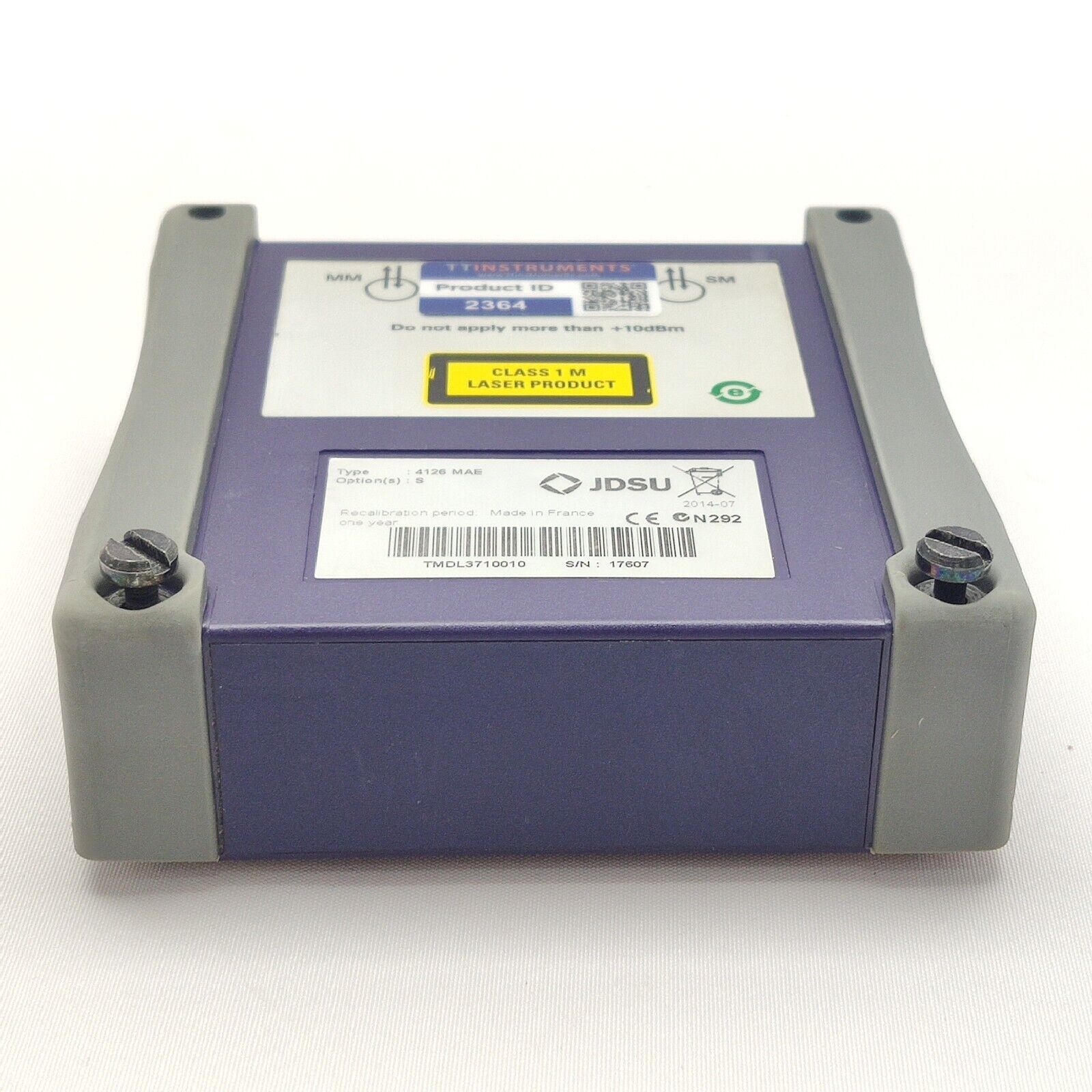 Viavi JDSU 4126 MAE SM OTDR 1310/1550 nm 40/38 dB PC S Enhanced Metro Access