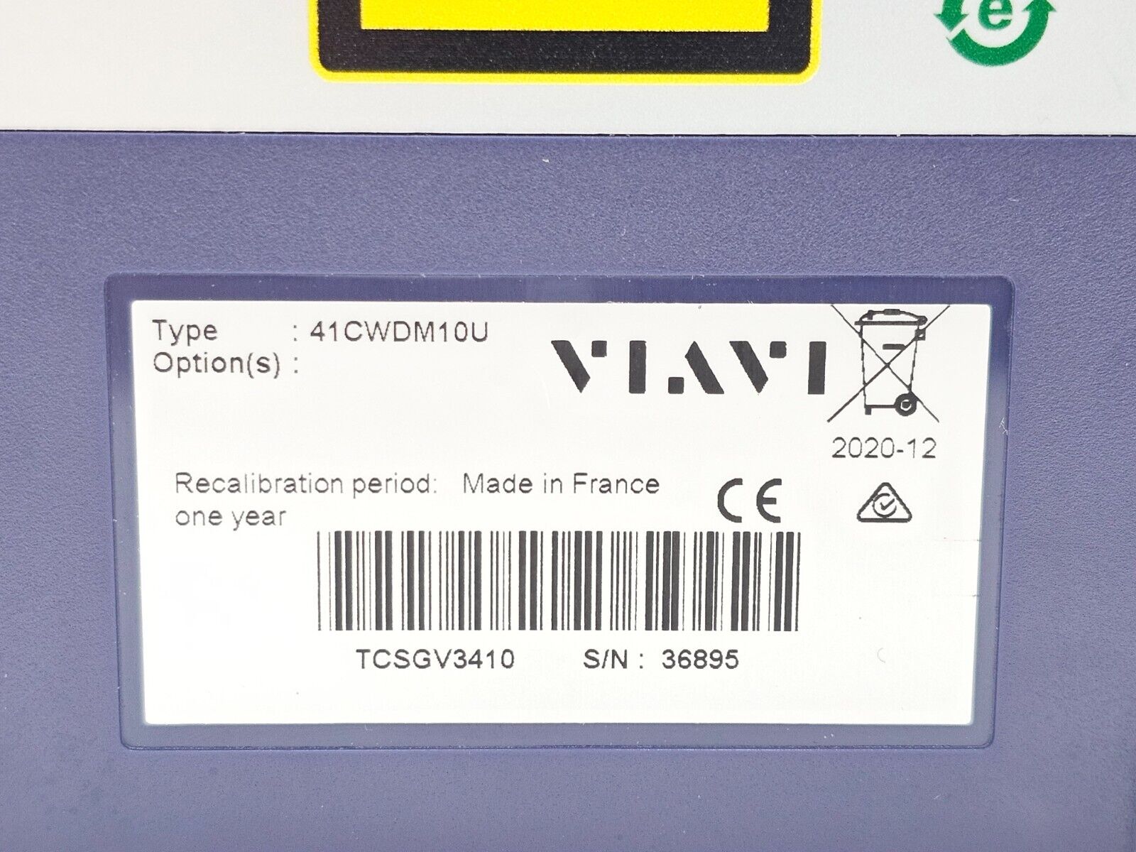 Viavi JDSU 41CWDM10U CWDM 10 Wavelength OTDR Module 1431 - 1611 nm SC-APC 35 dB
