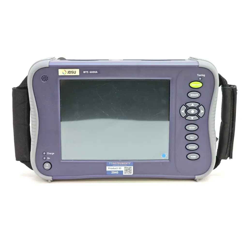 Viavi 6000A V2 optical spectrum analyzer — right side view showing ports and connectors