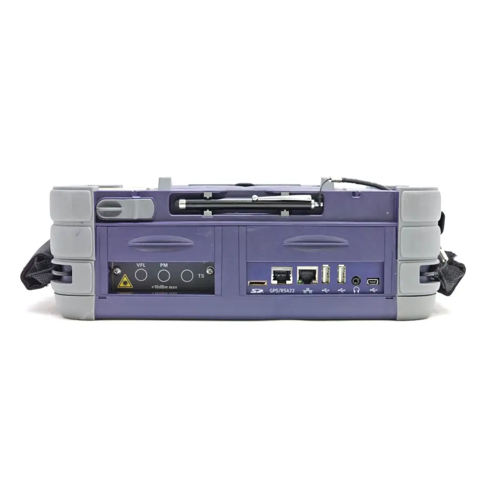 Viavi JDSU 6000A V2 rear panel showing ports and battery compartment