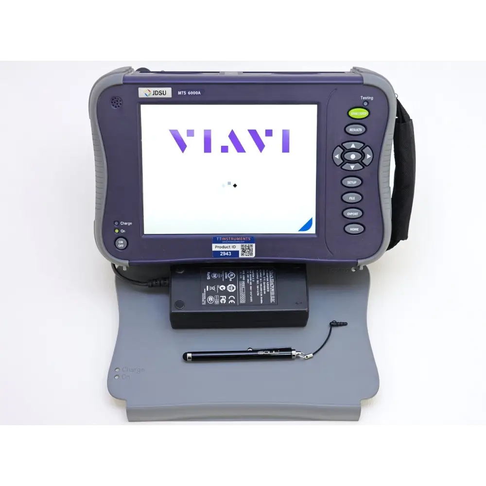 Viavi 6000A V2 optical spectrum analyzer full system view with carry bag