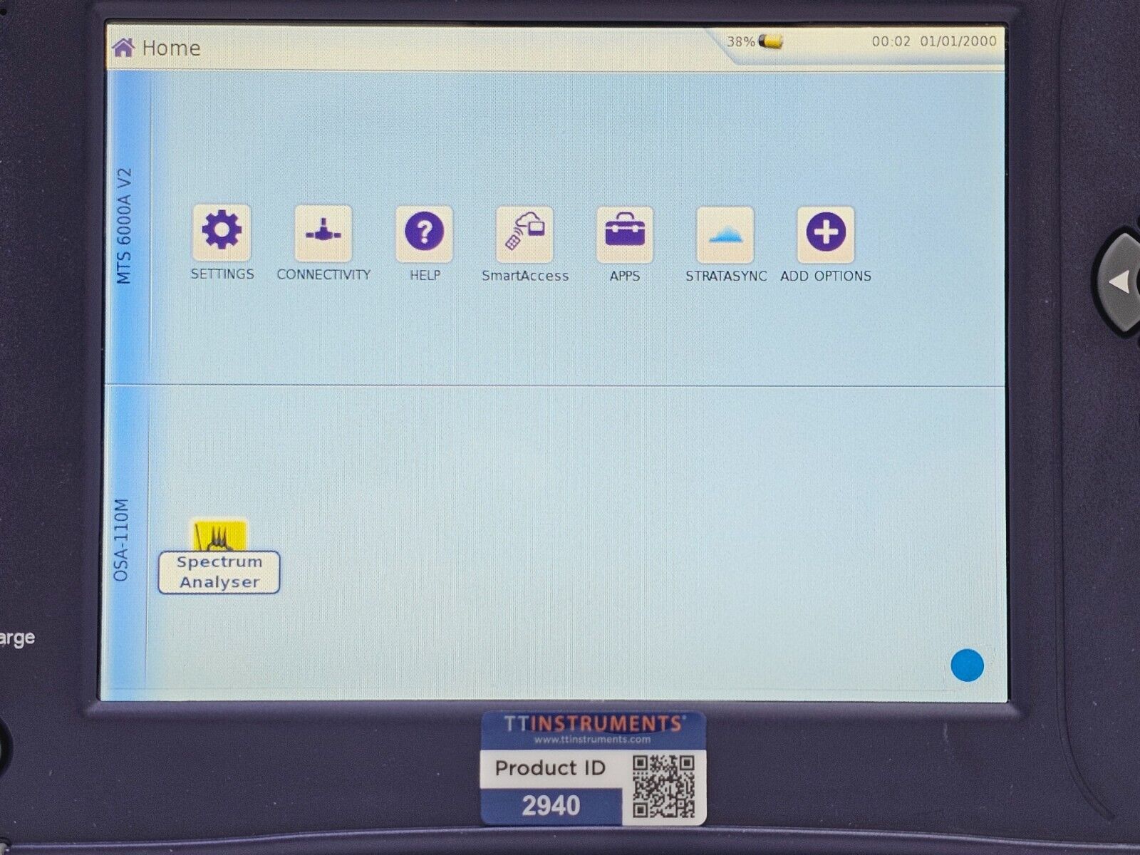Viavi JDSU 6000A V2 + OSA-110M 1250 - 1650 nm OSA Optical Spectrum Analyzer 1