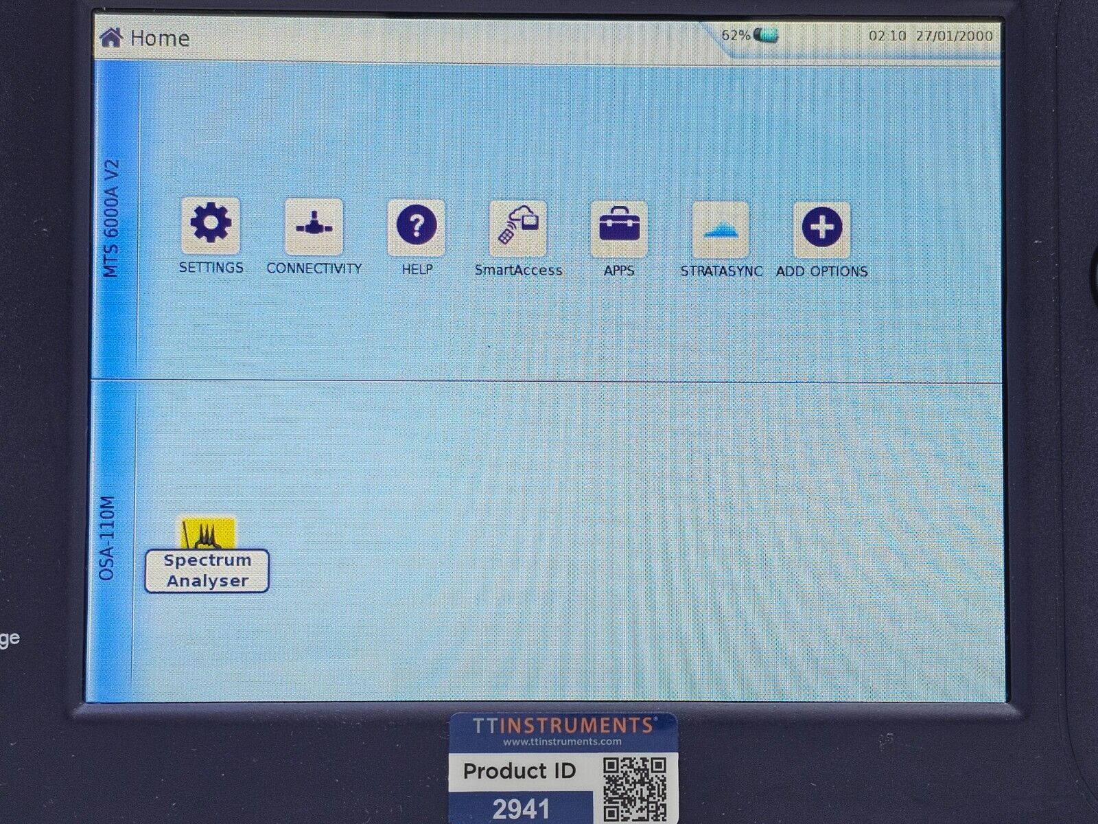 Viavi JDSU 6000A V2 + OSA-110M 1250 - 1650 nm OSA Optical Spectrum Analyzer 2