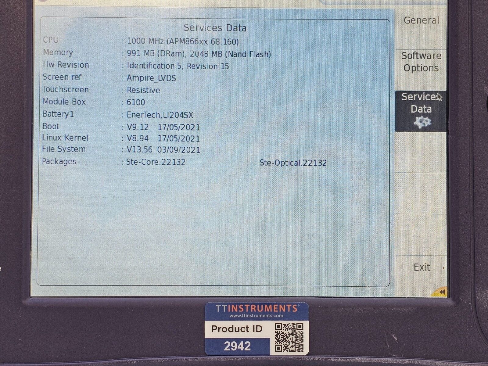 Viavi JDSU 6000A V2 + OSA-110M 1250 - 1650 nm OSA Optical Spectrum Analyzer 3