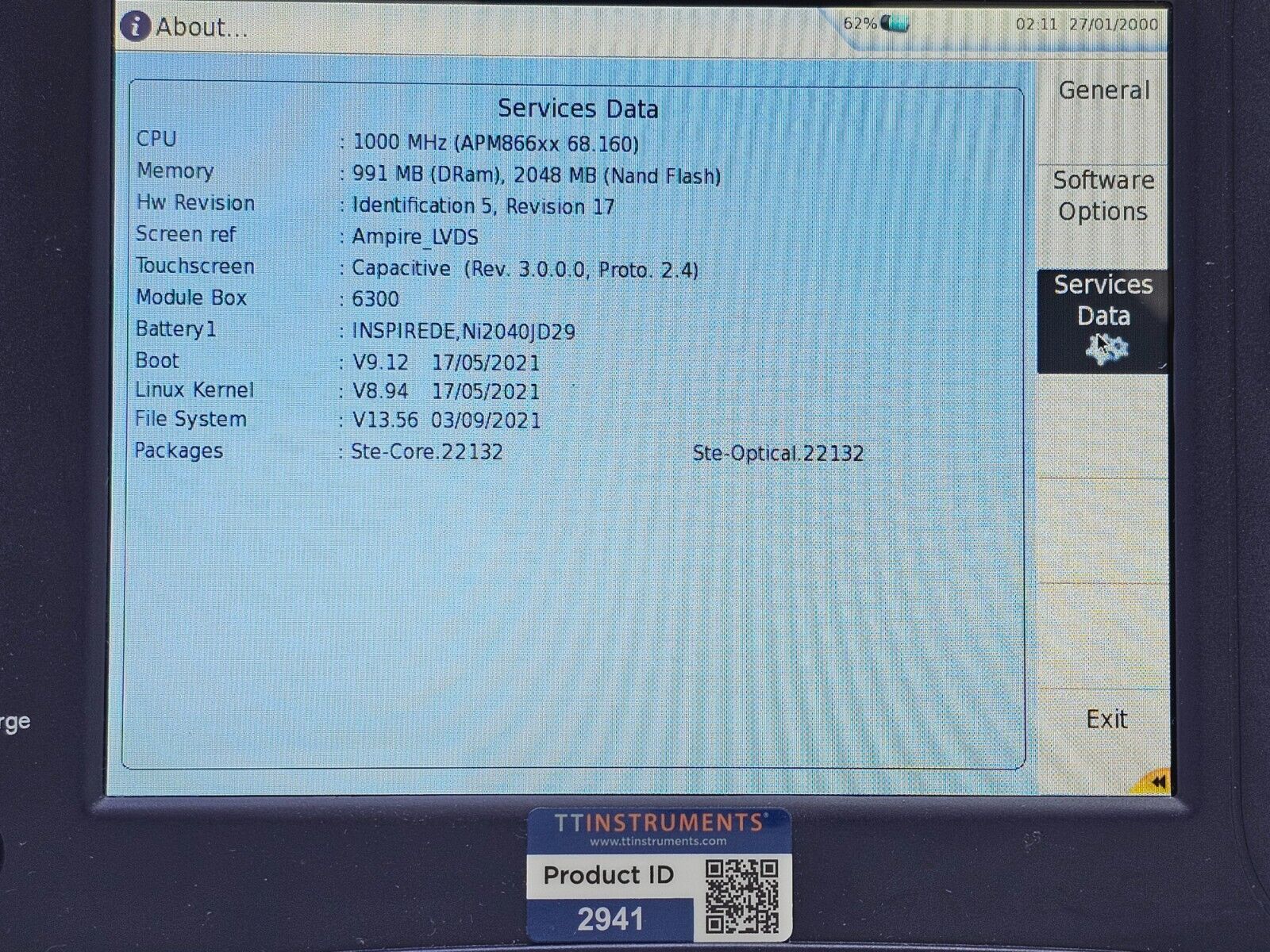 Viavi JDSU 6000A V2 + OSA-110M 1250 - 1650 nm OSA Optical Spectrum Analyzer 2