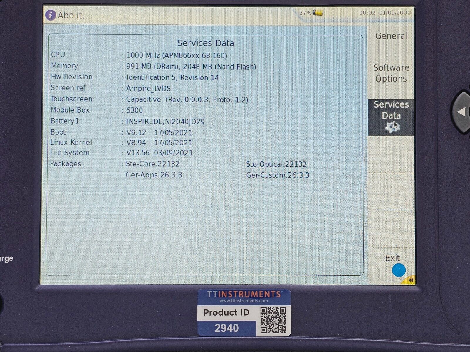 Viavi JDSU 6000A V2 + OSA-110M 1250 - 1650 nm OSA Optical Spectrum Analyzer 1