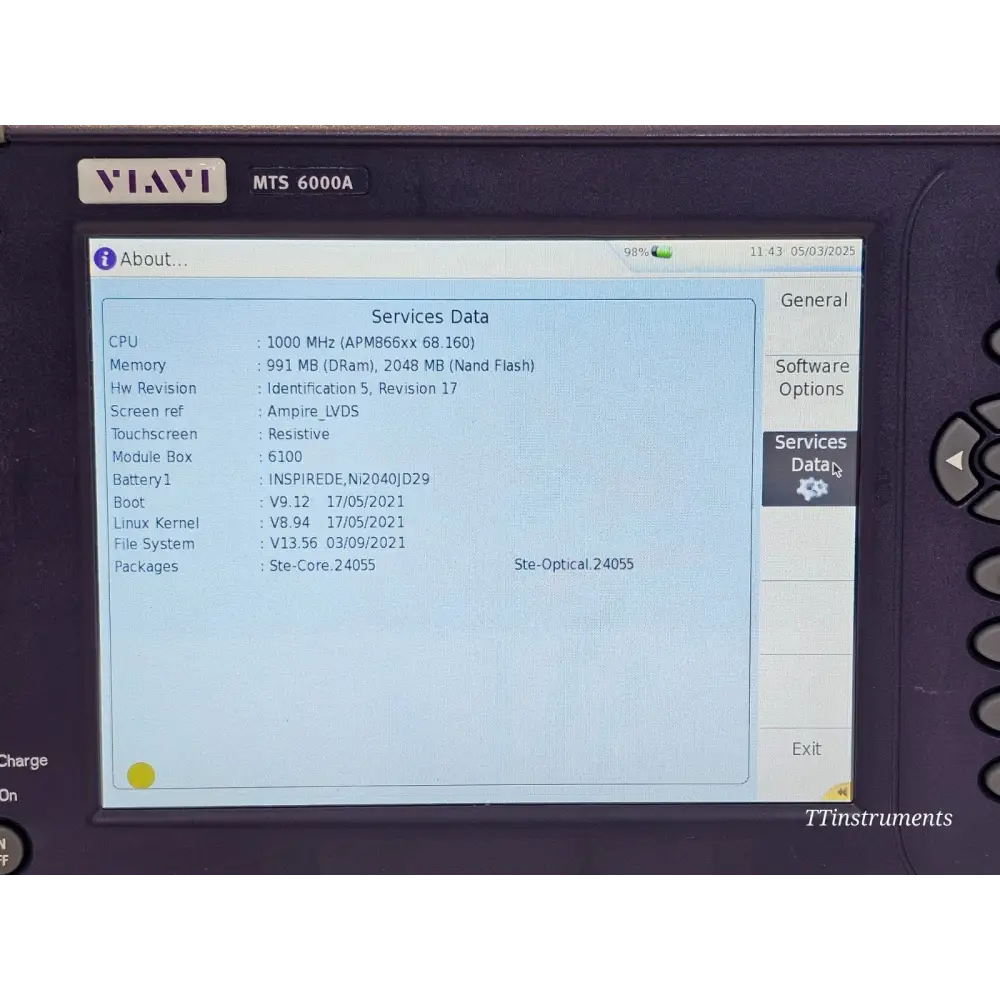 Viavi JDSU 6000V2 + OSA-110M OSA Optical Spectrum Analyzer 1250nm up to 165012