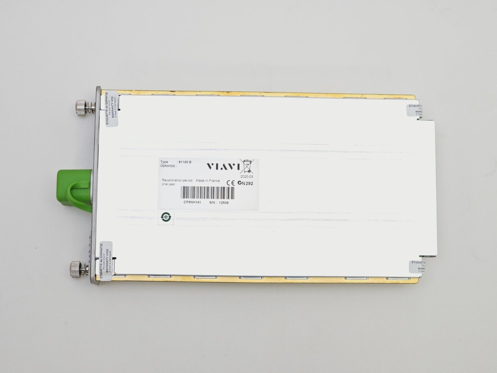 Viavi JDSU 81165 B OTDR Module 1650 nm In-Service Filtered E81165B APC 43 dB