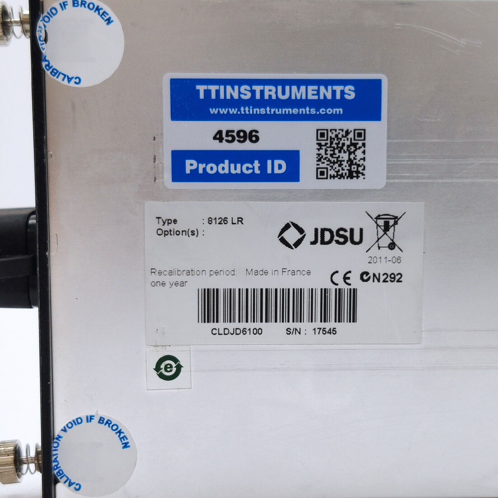 Viavi JDSU 8126 MR OTDR 1310/1550 nm SM 40/38 dB Medium Range High Resolution PC