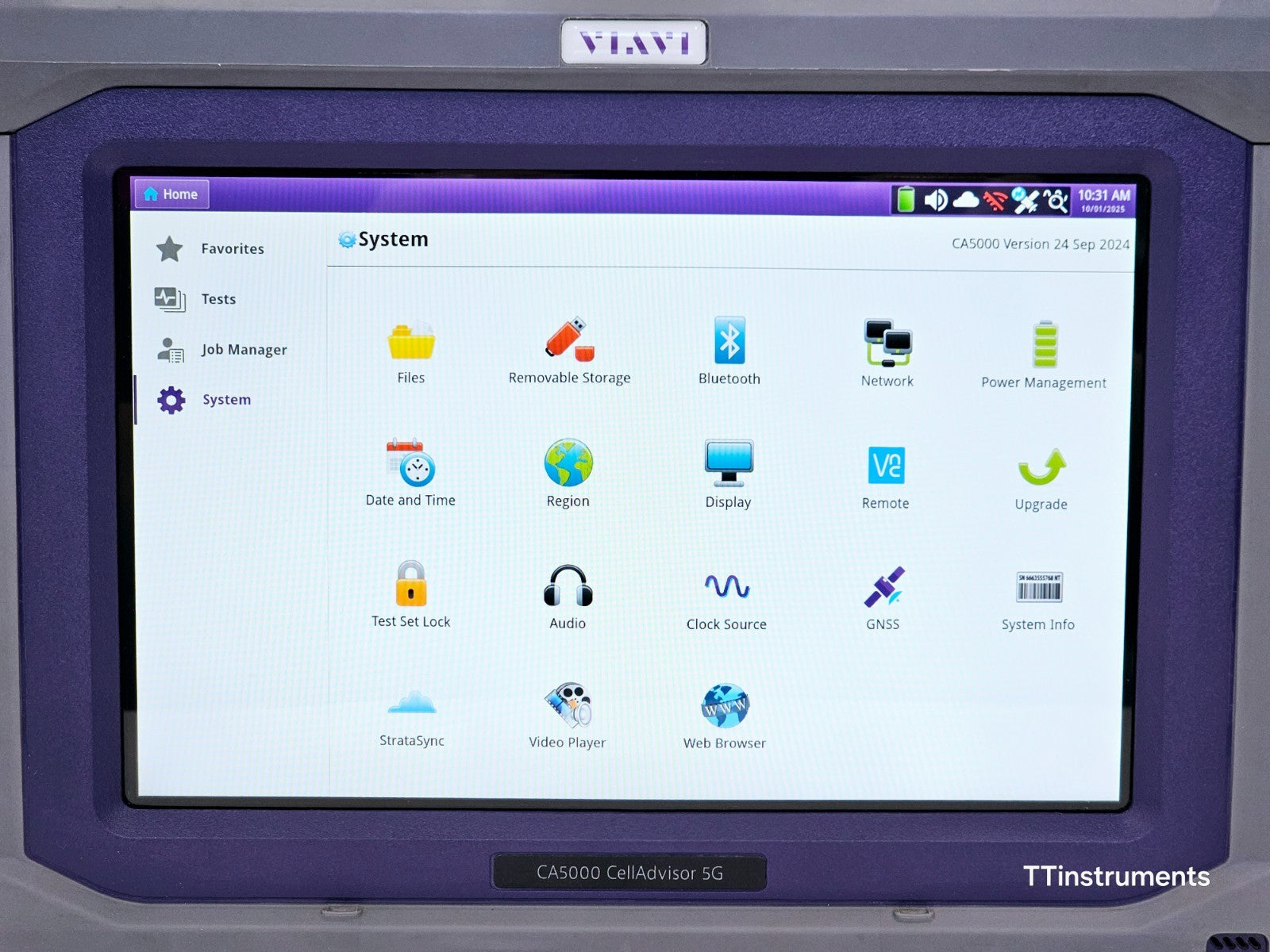 Viavi JDSU CA5000 CellAdvisor 5G + 4G NR TM NSA DSS Signal Analyzer with Options