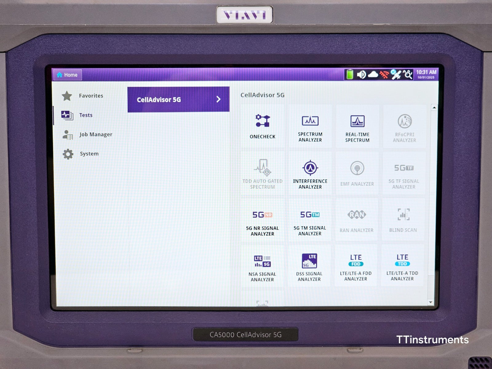 Viavi JDSU CA5000 CellAdvisor 5G + 4G NR TM NSA DSS Signal Analyzer with Options