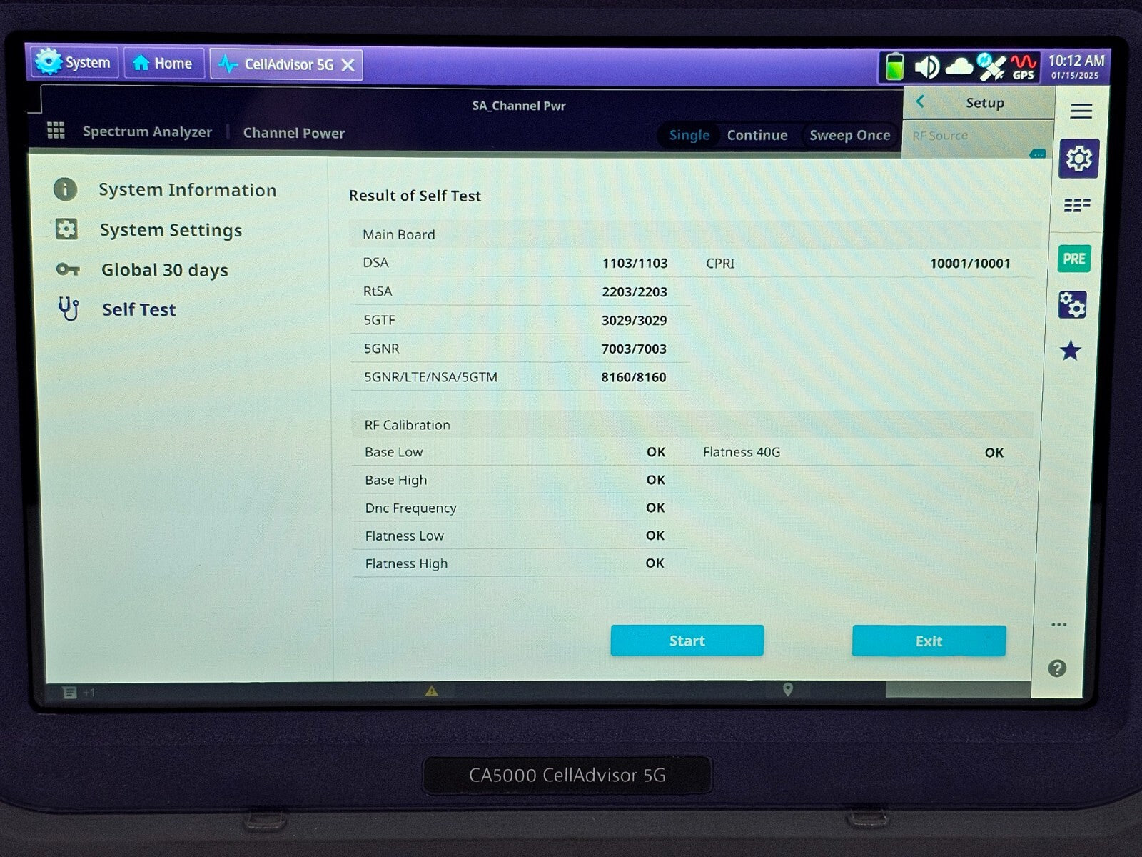 Viavi JDSU CA5000 CellAdvisor 5G Option F002 5G NR FR1 - 6 GHz & FR2 - 40 GHz