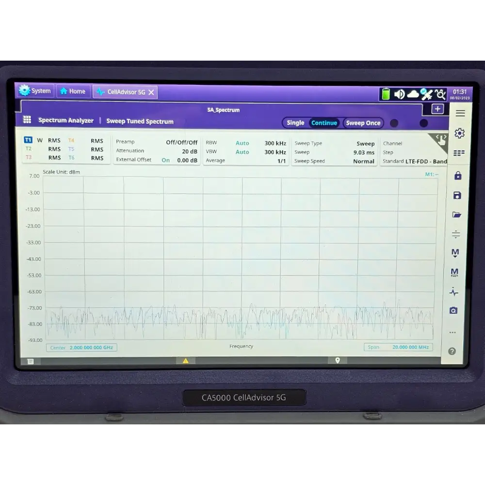 Viavi JDSU CA5000 CellAdvisor 5G Option F002 5G NR FR1 - 6 GHz & FR2 - 40 GHz