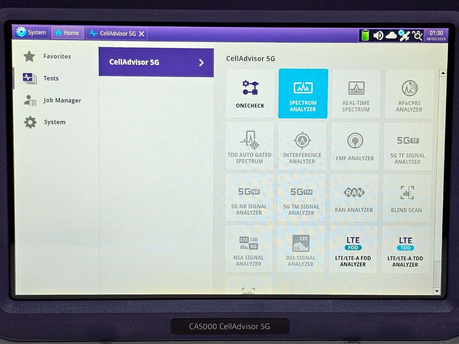 Viavi JDSU CA5000 CellAdvisor 5G Option F002 5G NR FR1 - 6 GHz & FR2 - 40 GHz