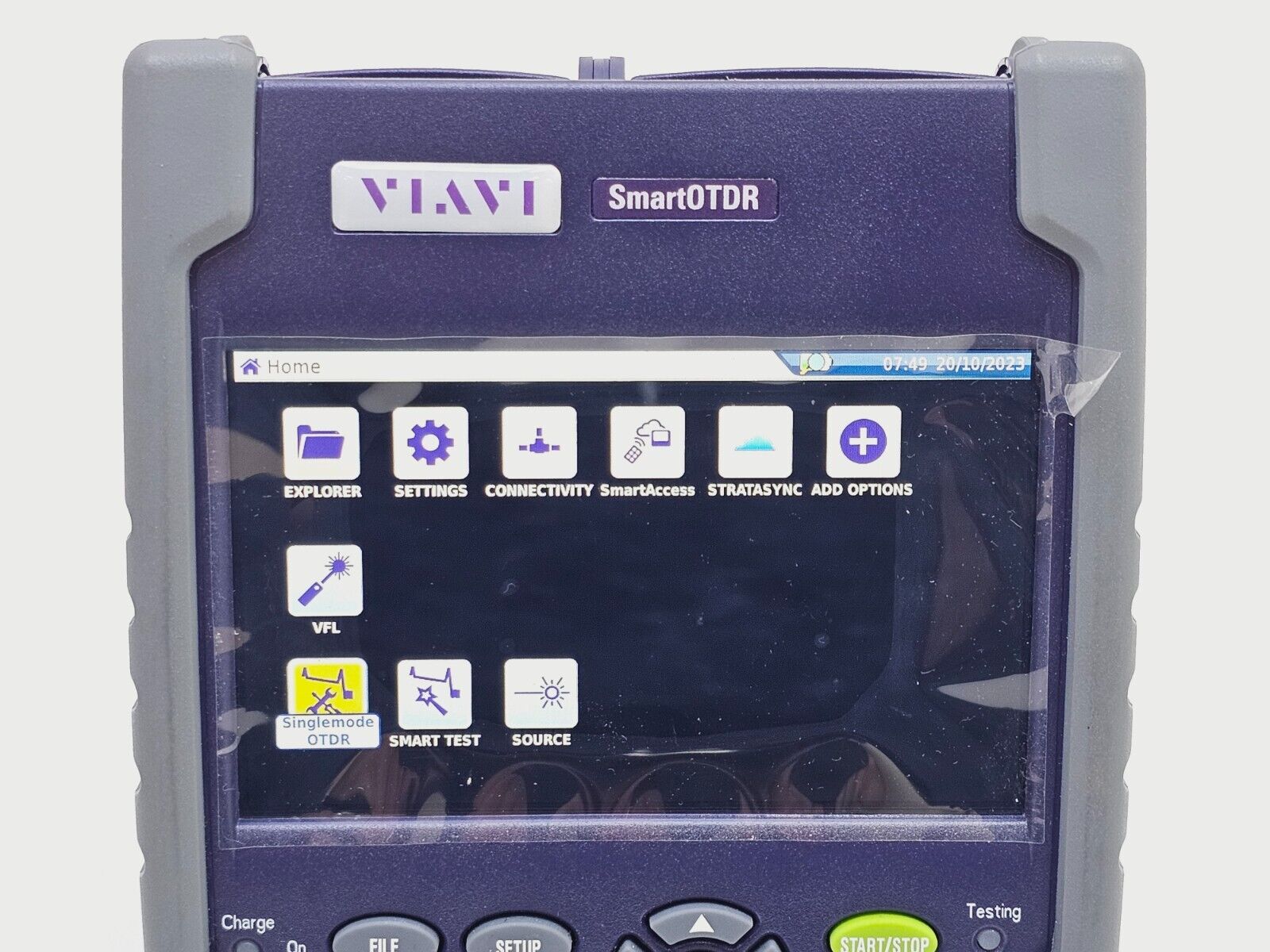 Viavi JDSU E100AS SmartOTDR 1550 nm 35 dB SM Metro Access OTDR VFL APC SC Source