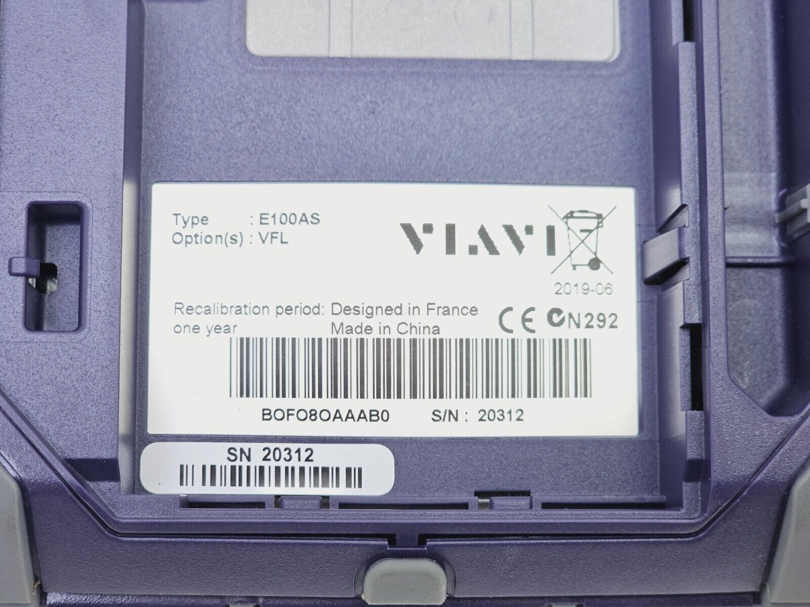 Viavi JDSU E100AS SmartOTDR 1550 nm 35 dB SM Metro Access OTDR VFL APC SC Source