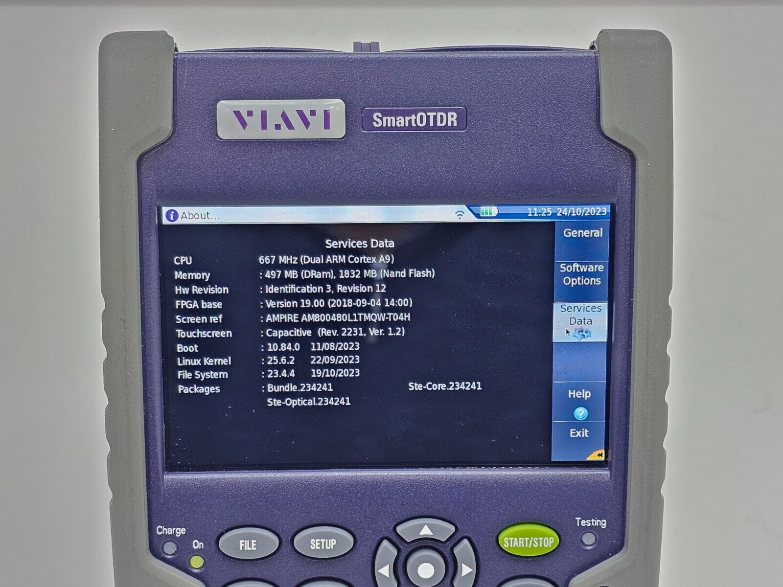 Viavi JDSU E118FA65PPM-APC SmartOTDR Filtered 1650 nm 32 dB SM OTDR with PON PM